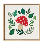 Sylvie Red Magic Mushrooms Framed Canvas by Carey Copeland