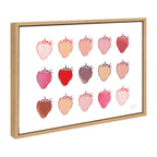 Sylvie Strawberry Fields Print Framed Canvas by Statement Goods