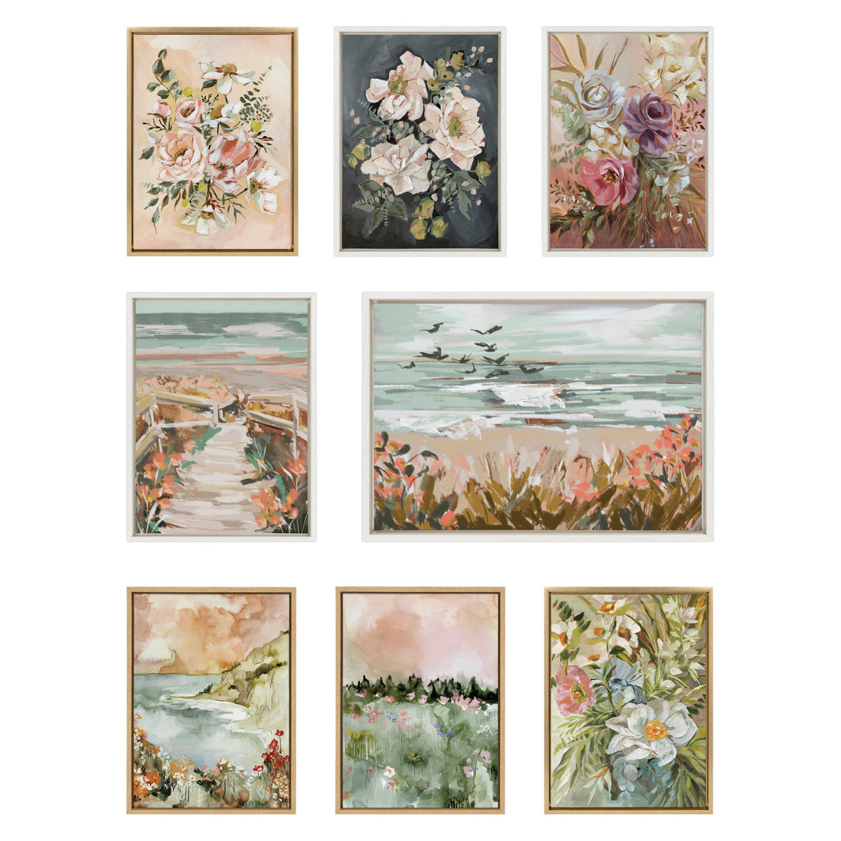 Sylvie Winter Landscape 3 Framed Canvas by Annie Quigley