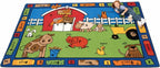 Carpets For Kids 5200 Alphabet Farm 5.83 ft. x 8.33 ft. Rectangle Carpet