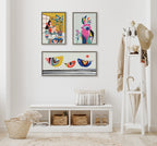 Sylvie Family Tree 3 Birds Framed Canvas by Rachel Lee of My Dream Wall