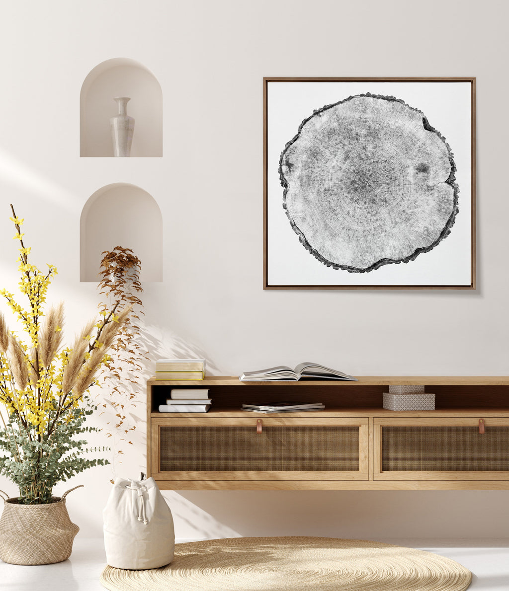 Sylvie Tree Rings Framed Canvas by Emiko and Mark Franzen of F2Images