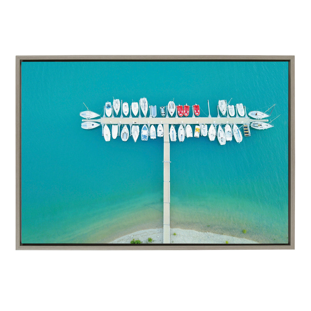 Sylvie Gorges du Verdon 2 Framed Canvas by Rachel Bolgov