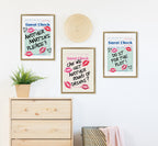 Sylvie Another Round Guest Check Framed Canvas by Alli Standefer