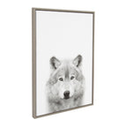 Sylvie Wolf Framed Canvas by Simon Te Tai