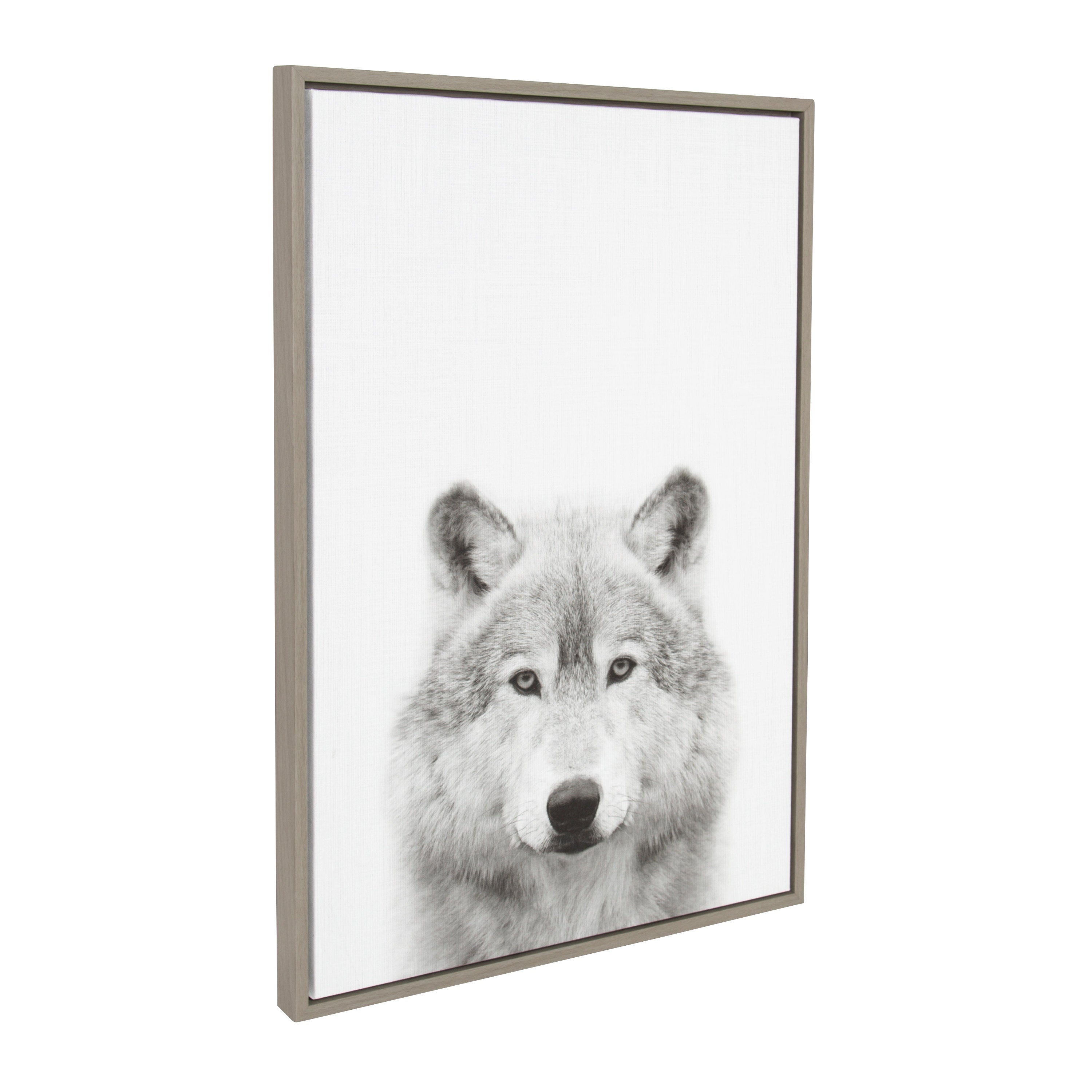 Sylvie Wolf Framed Canvas by Simon Te Tai