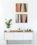 Sylvie Boho Max 1 and 2 Framed Canvas by The Creative Bunch Studio