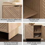 Mezzeta Wood Floor Storage Cabinet