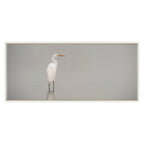 Sylvie Great White Egret Framed Canvas by Crystal Lynn Collins