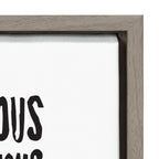 Sylvie Eat Delicious Food Framed Canvas by Statement Goods