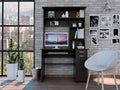 Weston Two Writing computer Desk Hutch Two Drawers Six Shelves(D0102H2R0c7)