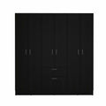 guajira Six Door Armoire Three cabinets  Hidden Drawer Shoes(D0102H2RLWg)