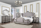 Acme Furniture Ariadne Mirror In Antique Platinum Finish