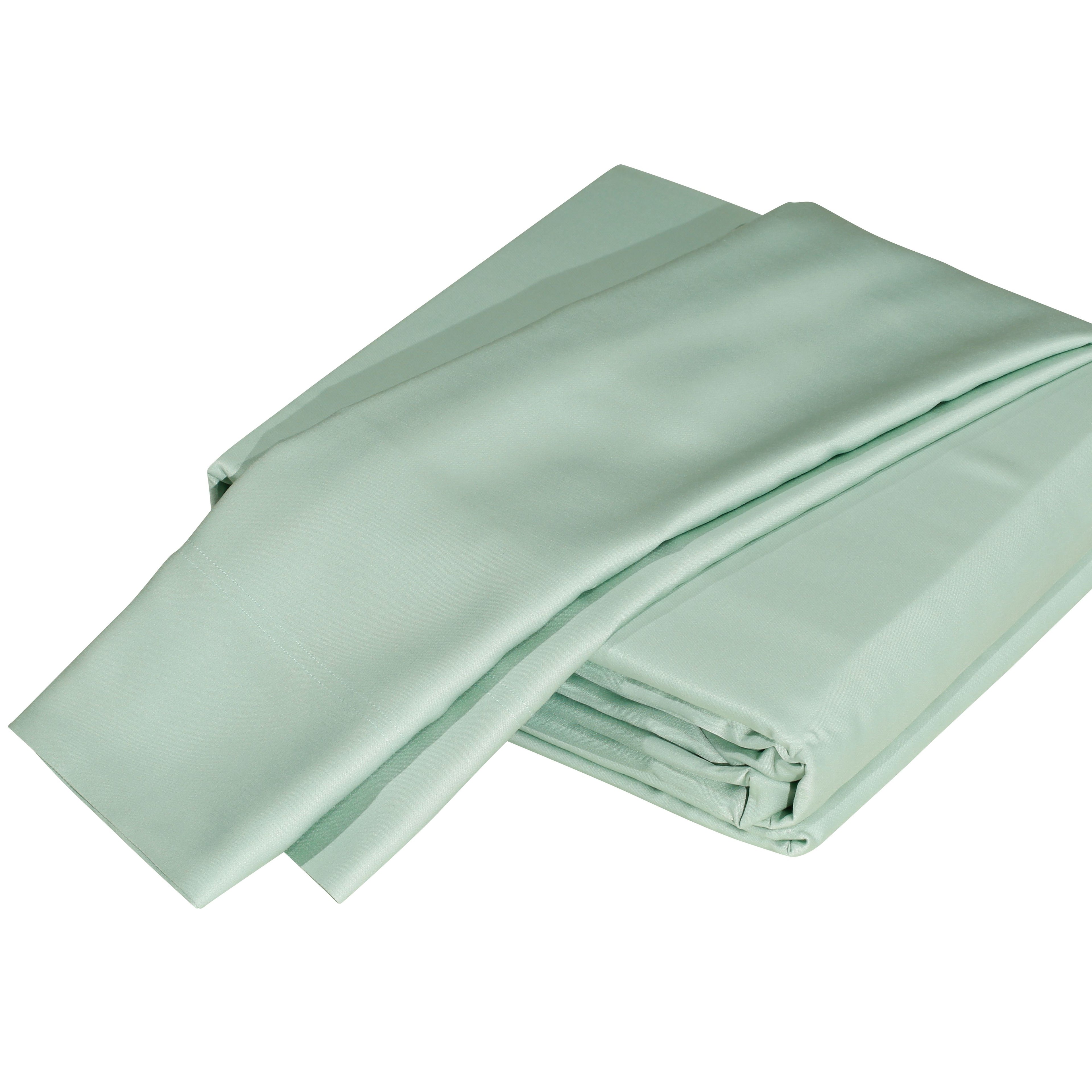 Premium 4-Piece Tencel Lyocell Sheet Set, Silky Soft 100% Tencel, Oeko-Tex Certified, Queen - Porcelain Green(D0102H5Lkyp)