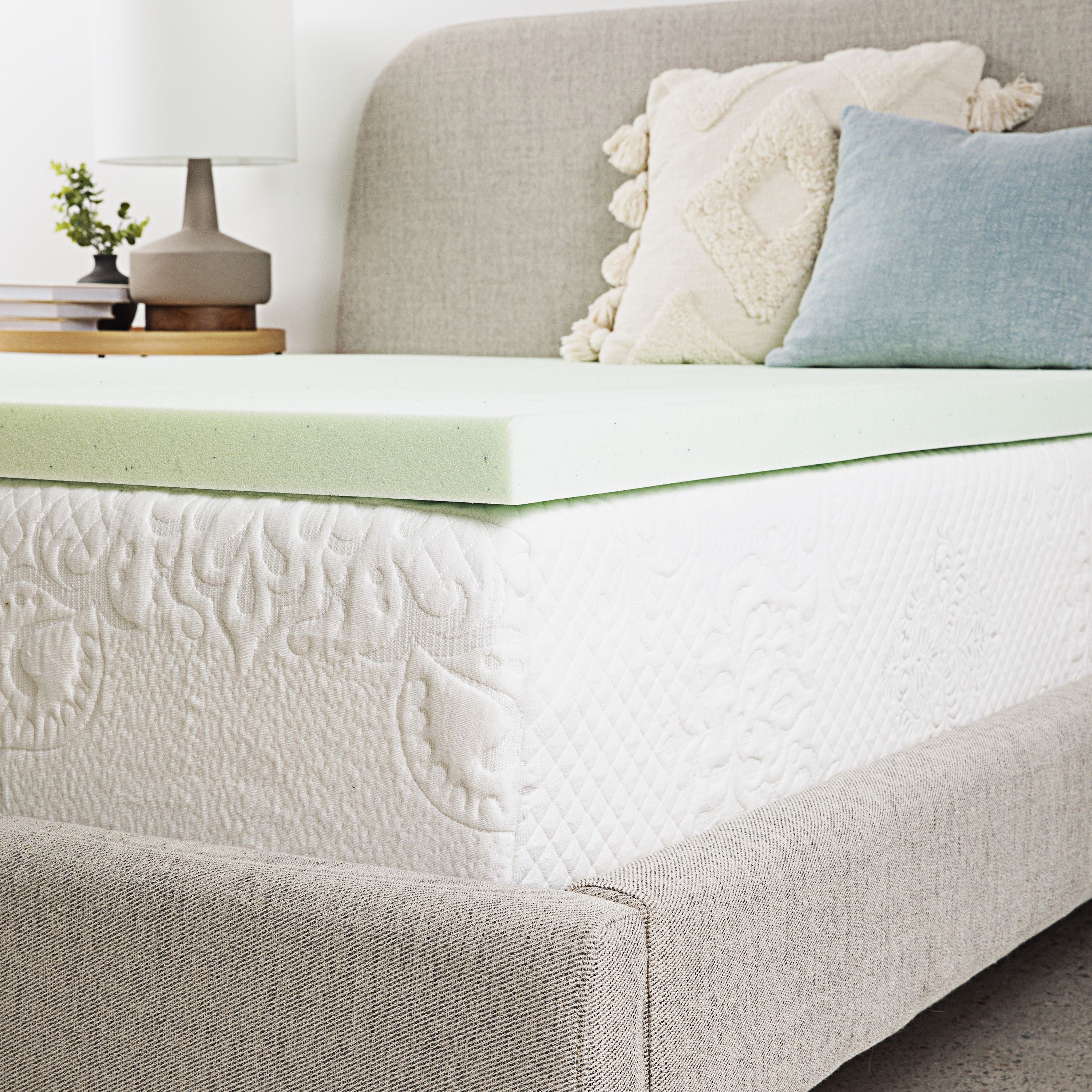 Realcozy Made In America 2 in Twin Size Mattress Topper(D0102H5T4XP)