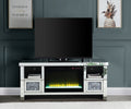 AcME Noralie TV STAND WFIREPLAcE Mirrored & Faux Diamonds LV00313(D0102H71FU8)