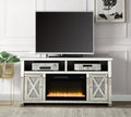 AcME Noralie TV STAND WFIREPLAcE Mirrored & Faux Diamonds LV00318(D0102H71FUJ)