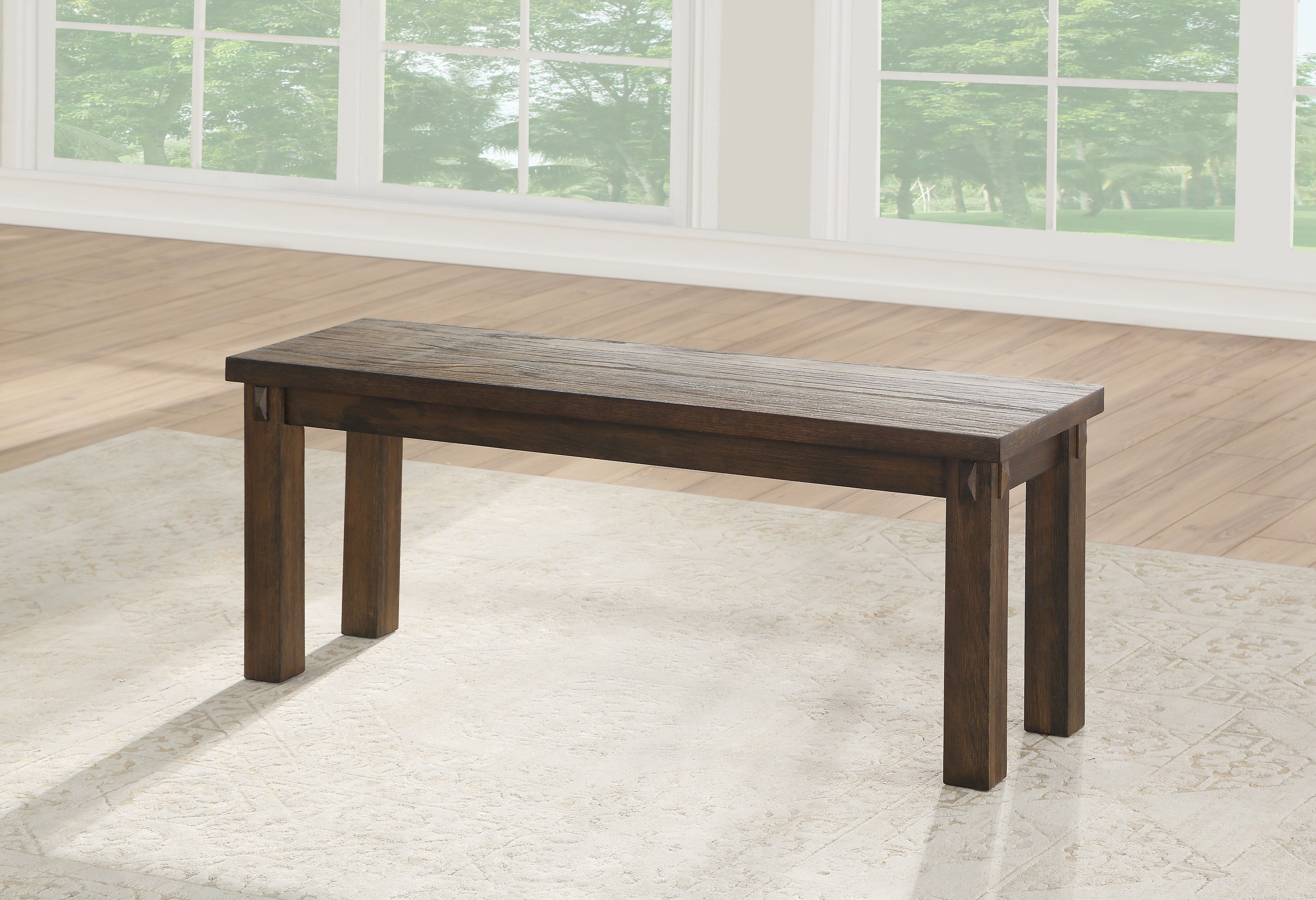 Acme Furniture Bench, Dark Oak
