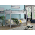 cayelynn Bunk Bed (TwinTwin) in Silver 37385SI(D0102H7c2DX)