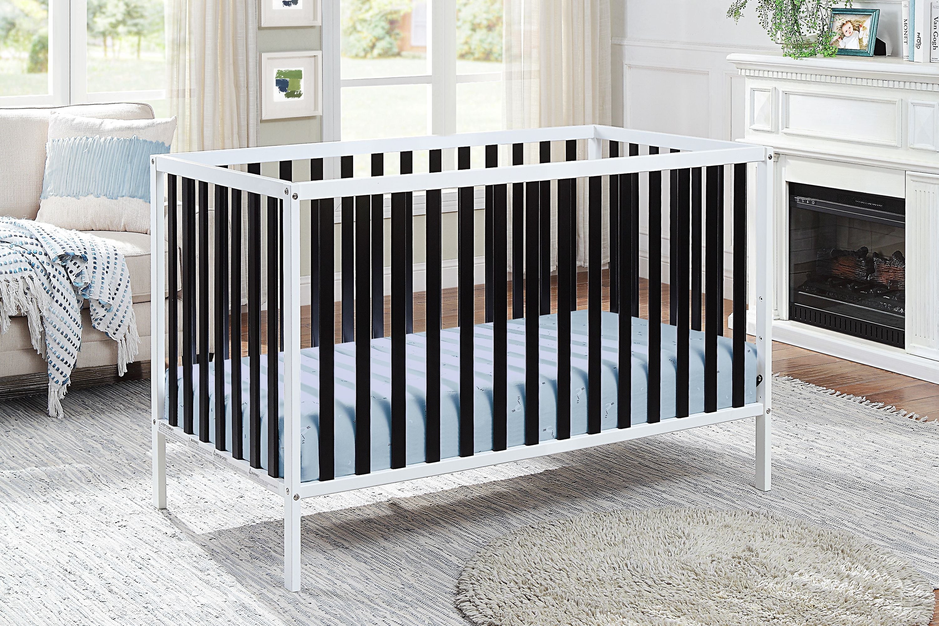 Deux Remi Island crib WhiteBlack(D0102H7c2gJ)
