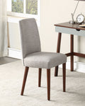 Taylor chair With Espresso Legs And gray Fabric(D0102H7c2HJ)