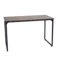computer Desk Without Storage Shelf-Rustic Brown, Middle(D0102H7c6cP)