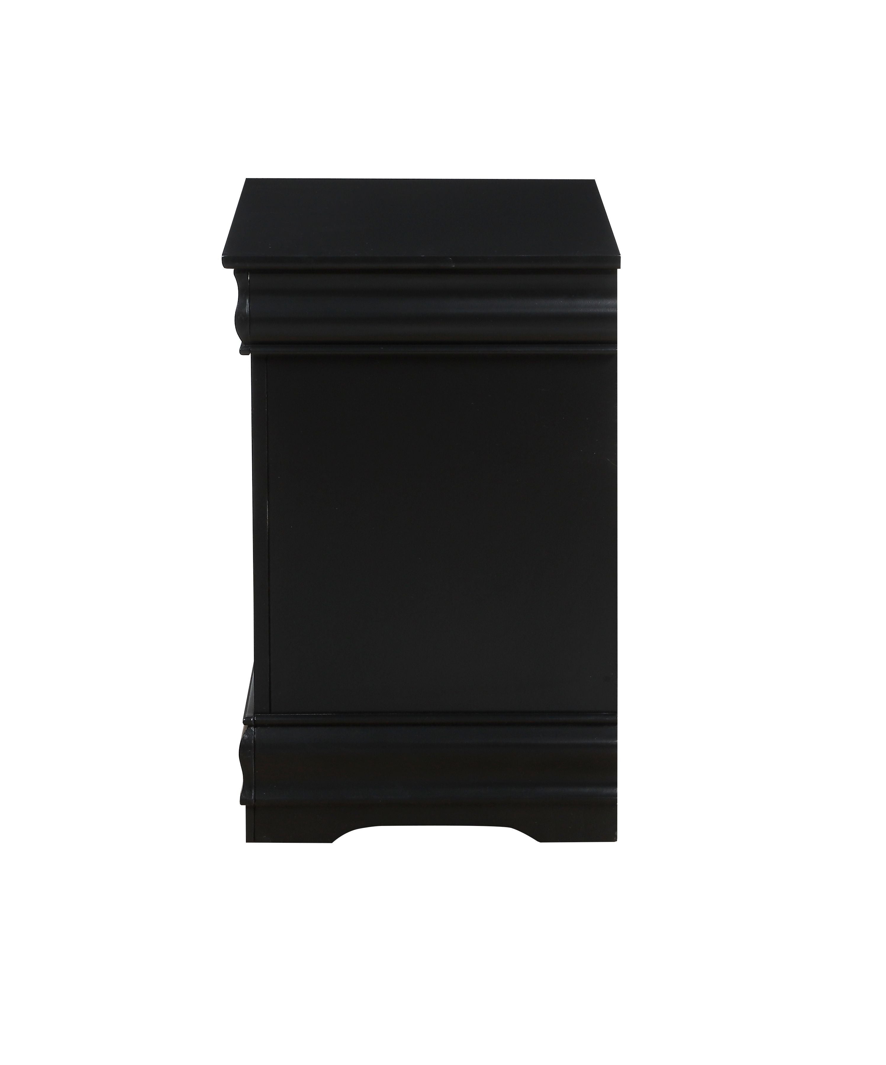 Acme Louis Philippe Nightstand in Black