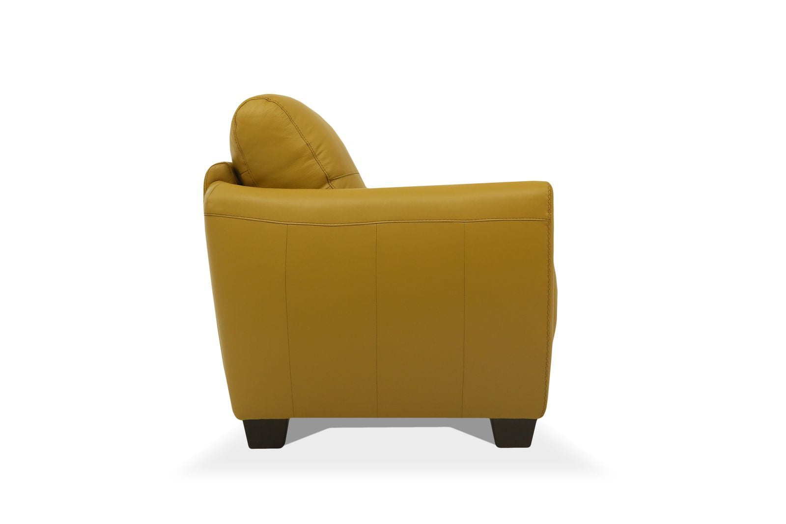 Acme Valeria Leather Chair in Mustard