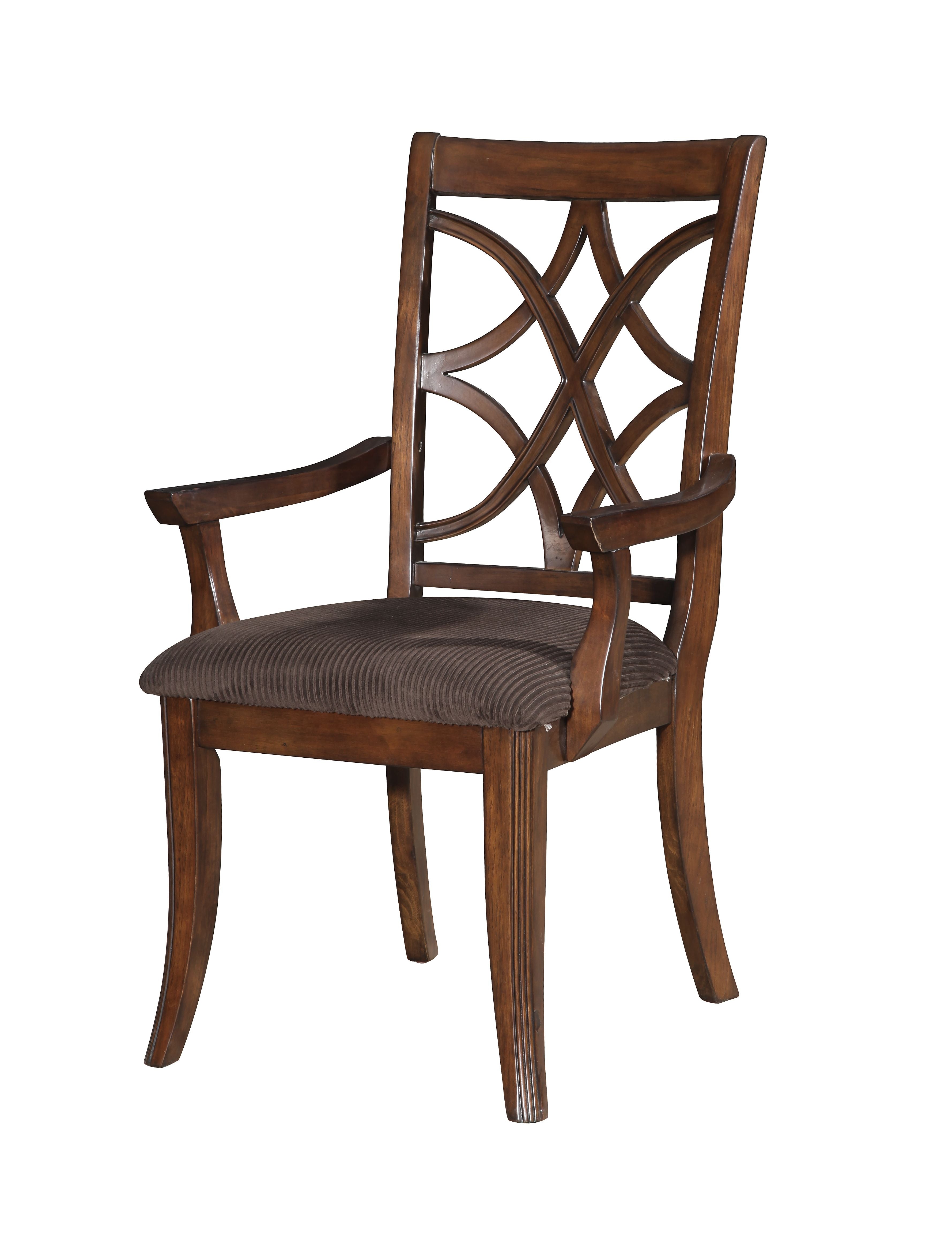 ACME Keenan Arm Chair, Walnut Finish, Set of 2