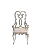Acme Esteban Velvet Upholstered Arm Chair in Ivory