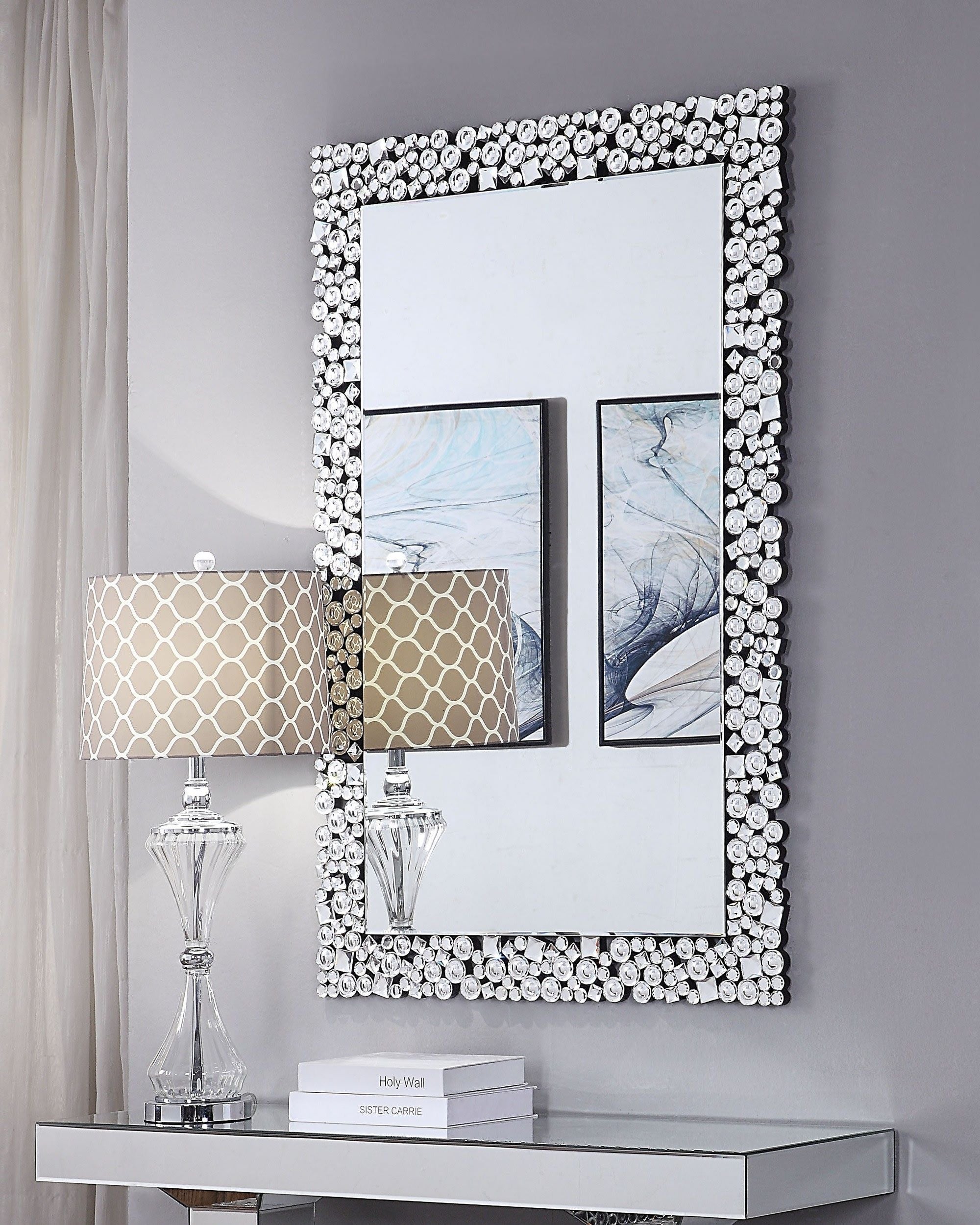 Acme Kachina Wall Decor in Mirrored and Faux Gem