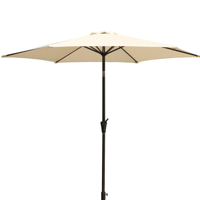 9 Pole Umbrella With Carry Bag, Creme(D0102H7J692)