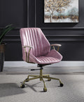 AcME Hamilton Office chair in Pink Top grain Leather OF00399(D0102H7JJN8)