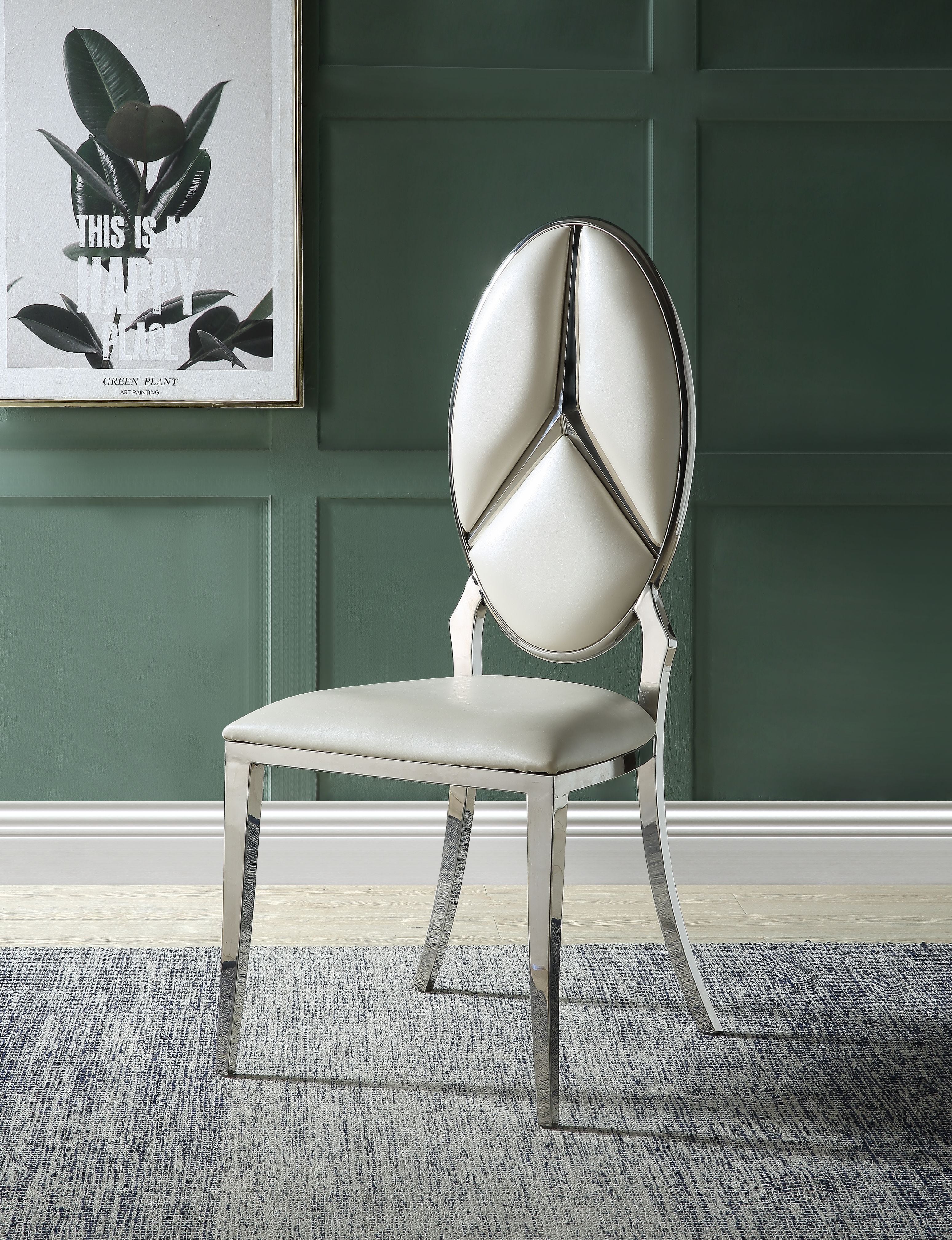 AcME cyrene Side chair (Set-2) in Beige DN00930(D0102H7JSST)