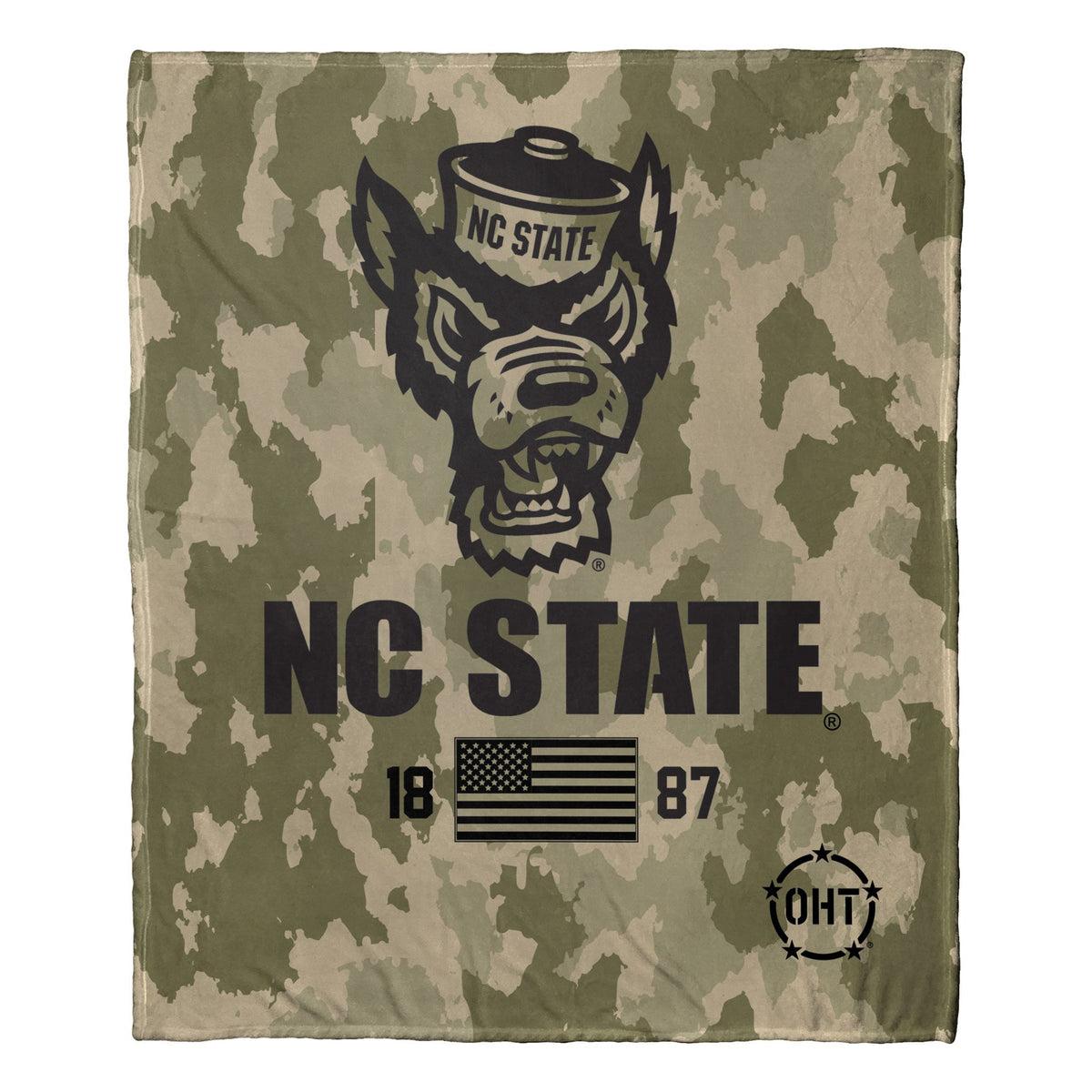 Nc State OFFIcIAL NcAA OHT Special Ops Silk Touch Throw Blanket 50 x 60(D0102H942EV)