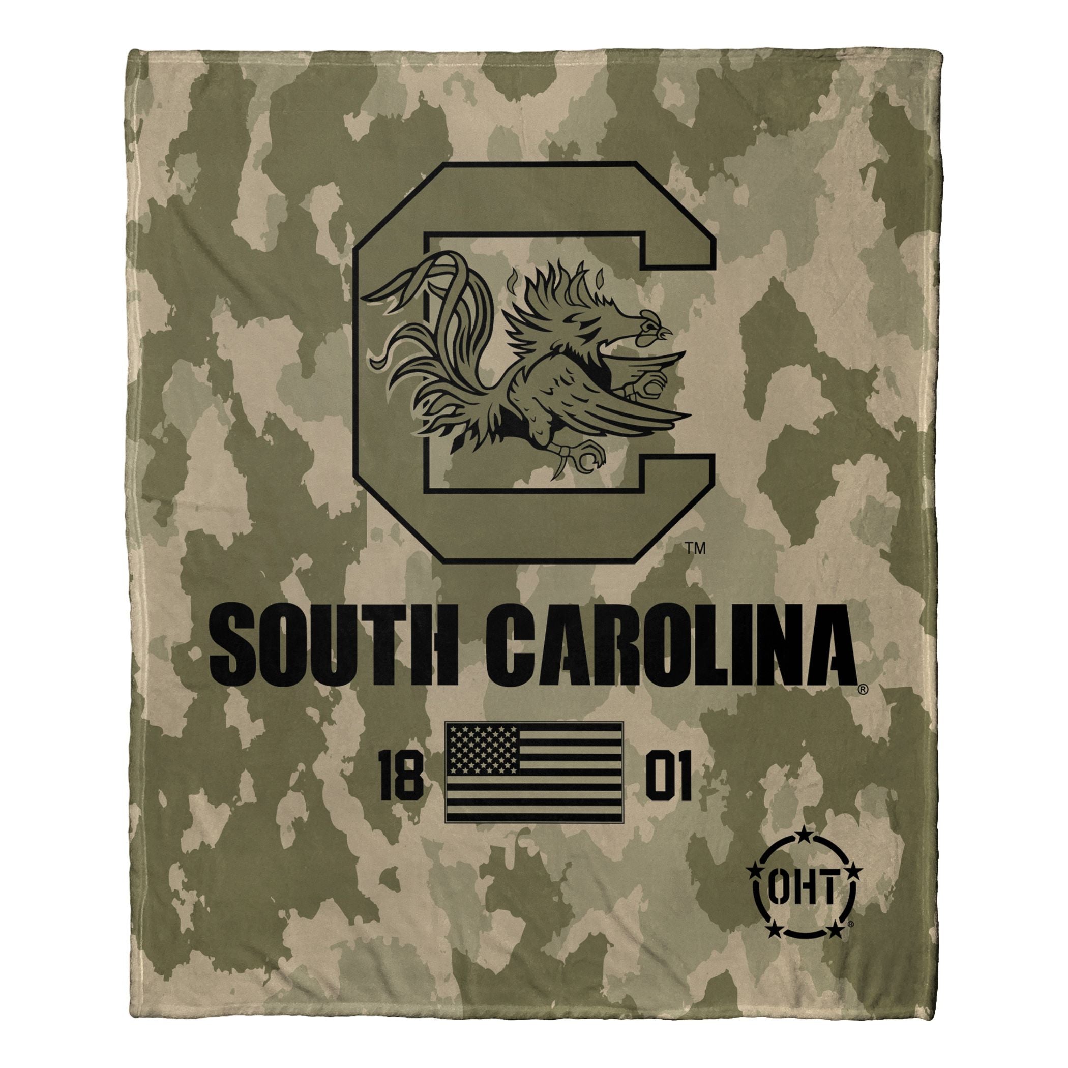 South carolina OFFIcIAL NcAA OHT Special Ops Silk Touch Throw Blanket 50 x 60(D0102H942ZV)