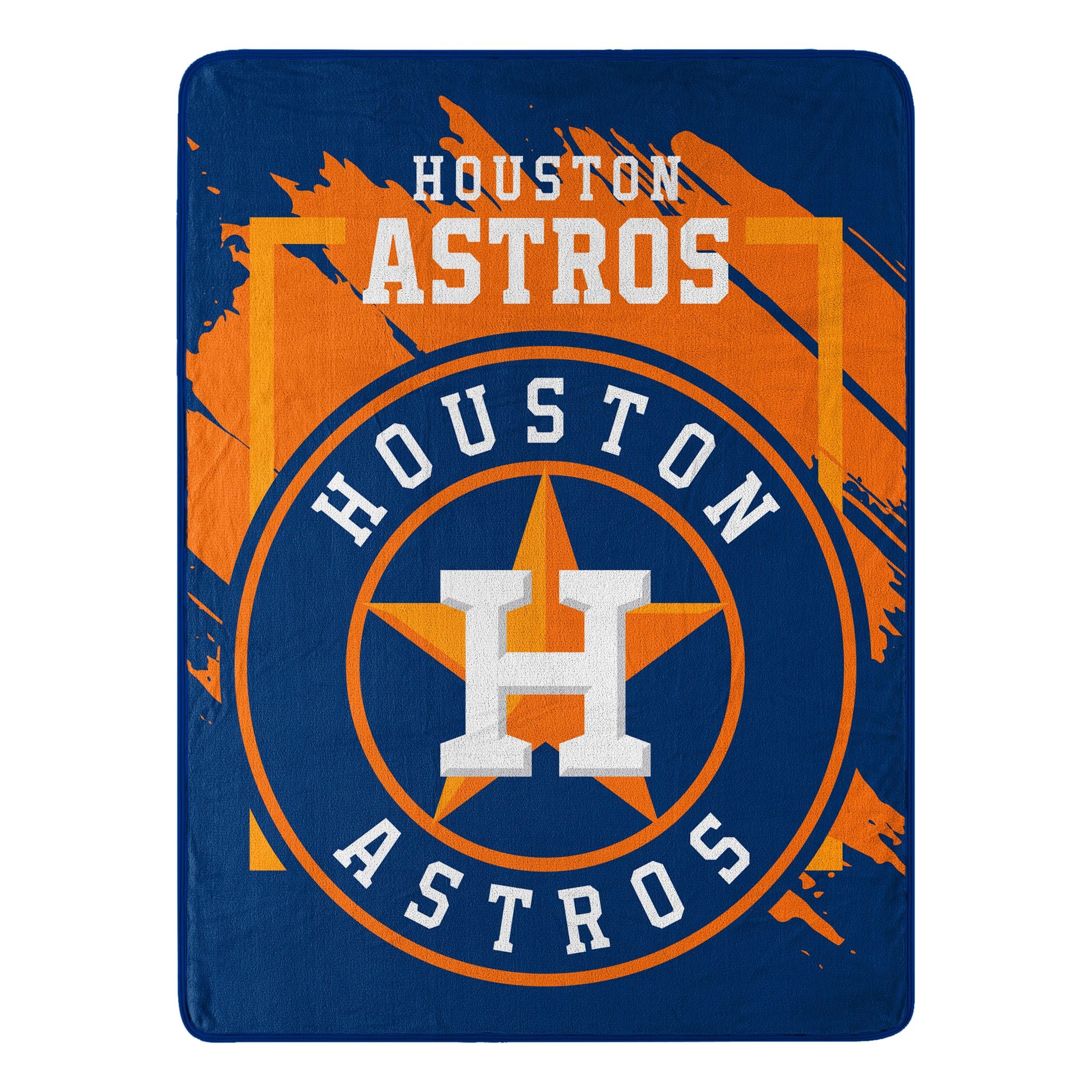 Astros Official Mlb Walk Off Micro Raschel Throw Blanket 46 X 60(D0102H94B1Y)