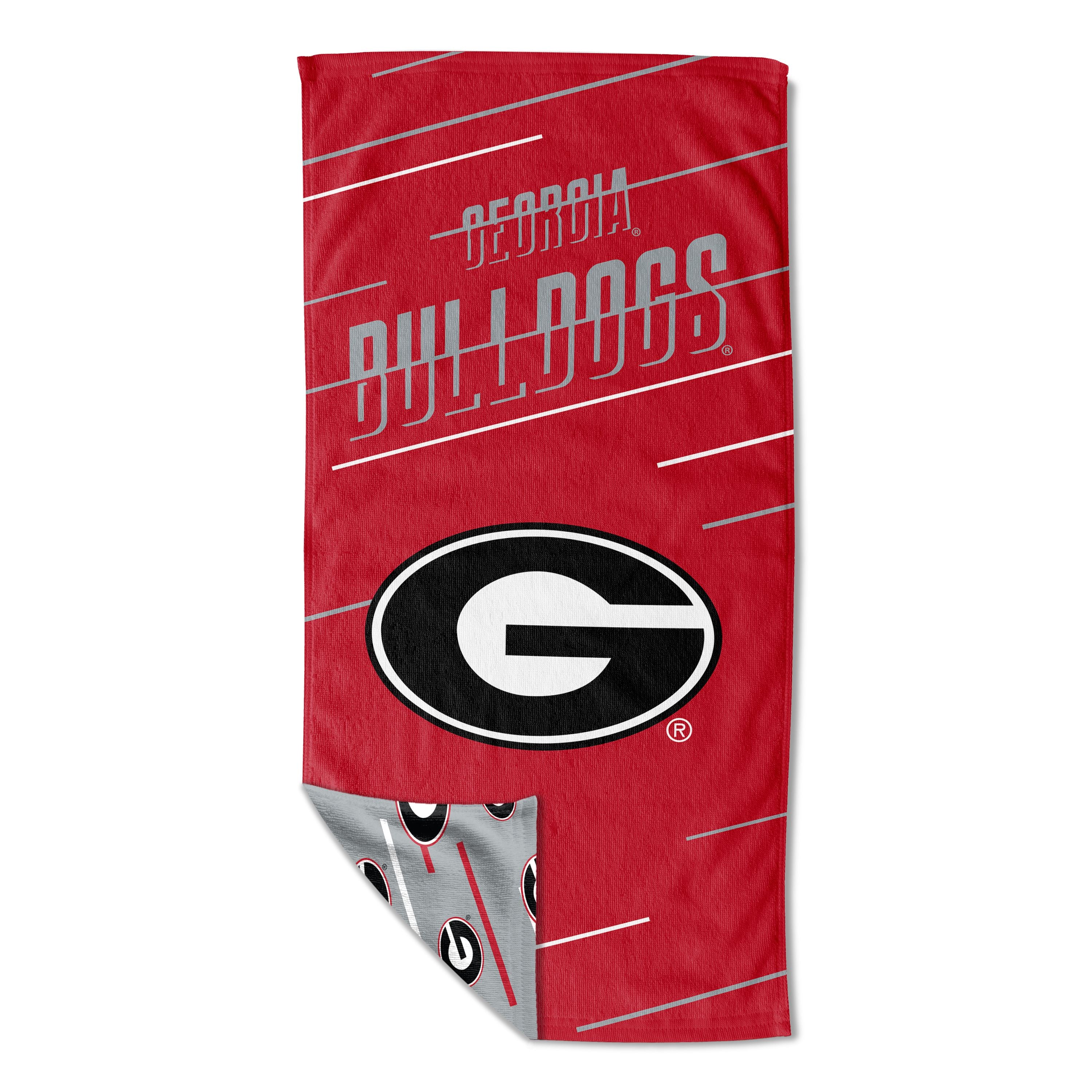 georgia OFFIcIAL NcAA Splitter Beach Towel & Mesh Bag Set 32 x 64(D0102H94c1V)