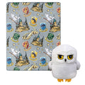 Harry Potter Hedwig Magic character Hugger Pillow & Silk Touch Throw Set 40 x 50(D0102H94c6g)