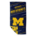 Michigan OFFIcIAL NcAA Splitter Beach Towel & Mesh Bag Set 32 x 64(D0102H94cgW)