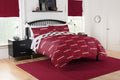Arkansas Razorbacks Full Rotary Bed In a Bag Set(D0102H94cHV)