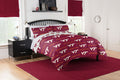 Virginia Tech Hokies Rotary Queen Bed In a Bag Set(D0102H94cXU)