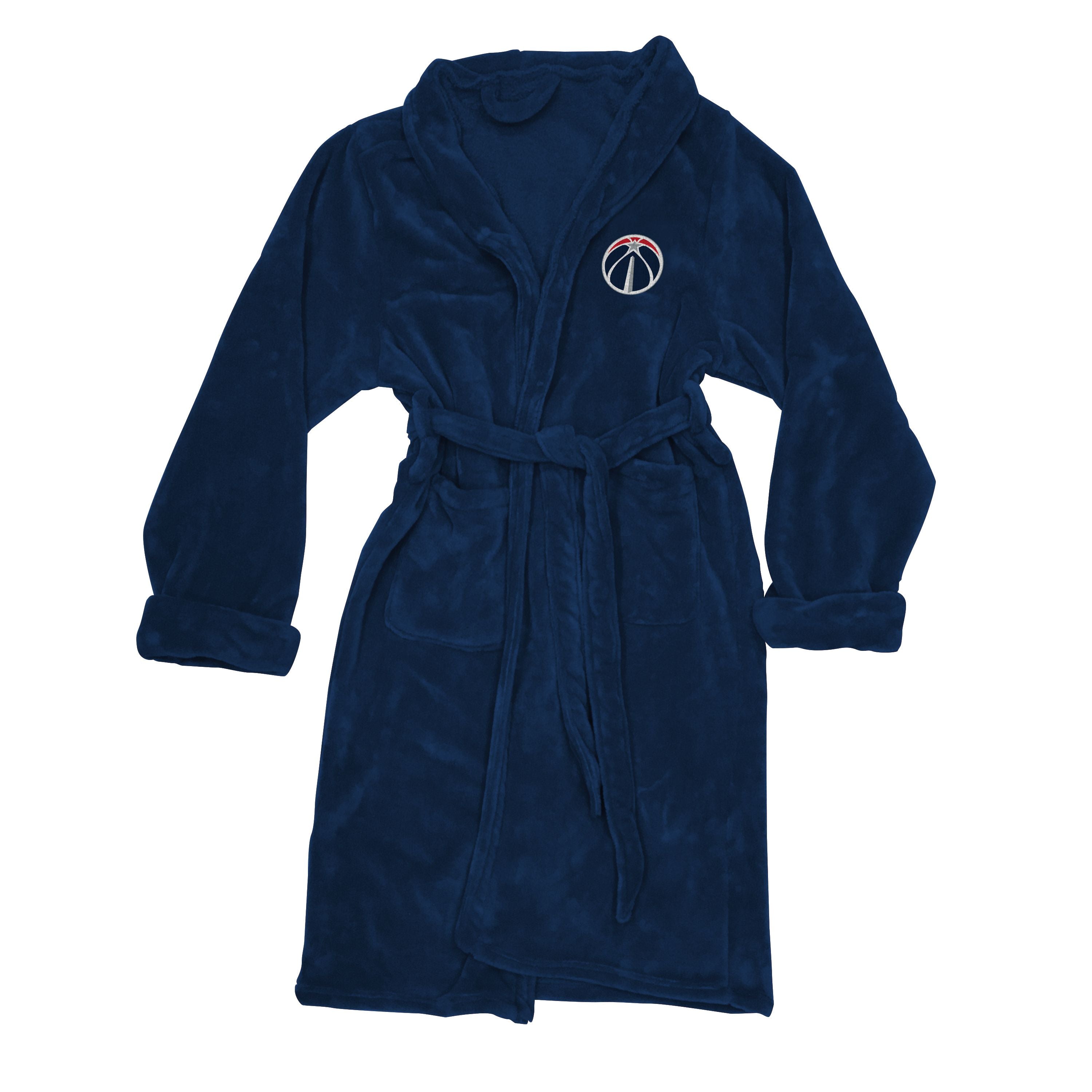 Wizards OFFIcIAL NBA Mens LXL Silk Touch Bath Robe 26 x 47(D0102H94D0W)