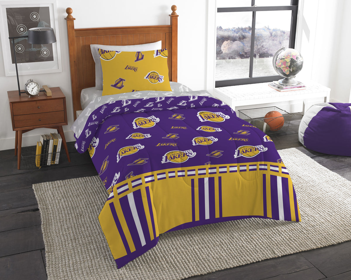 Lakers Official Nba Twin Bed In Bag Set(D0102H94D47)