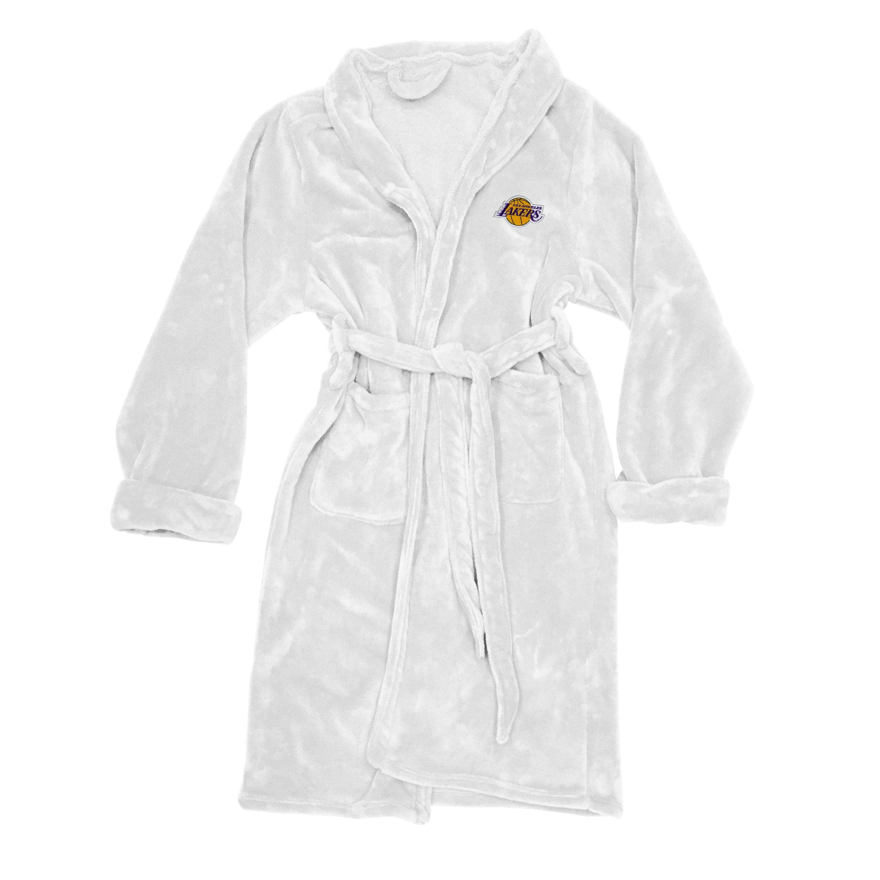 Lakers OFFIcIAL NBA Mens LXL Silk Touch Bath Robe 26 x 47(D0102H94Dc7)