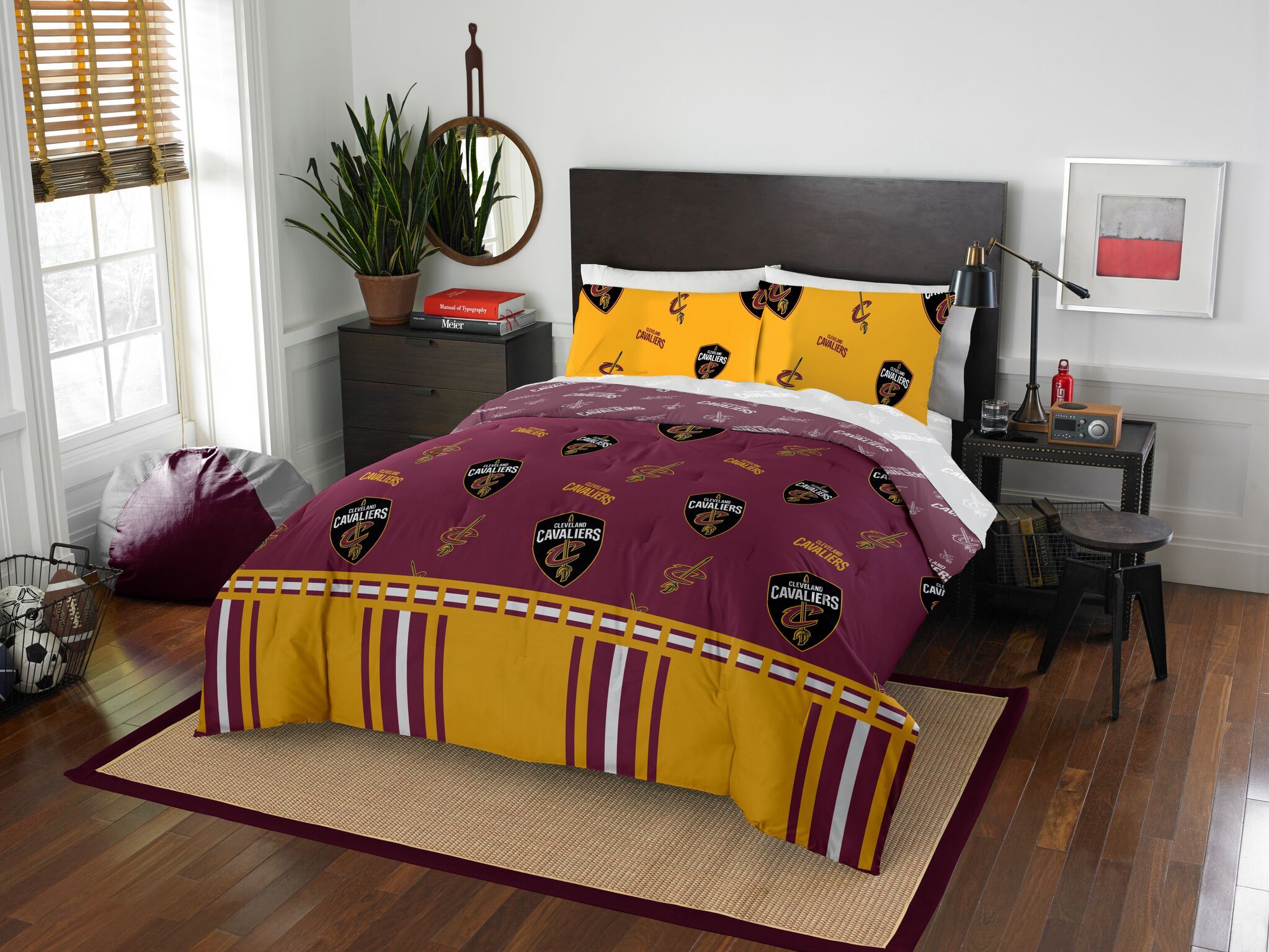 cavaliers OFFIcIAL NBA Queen Bed In Bag Set(D0102H94DFA)