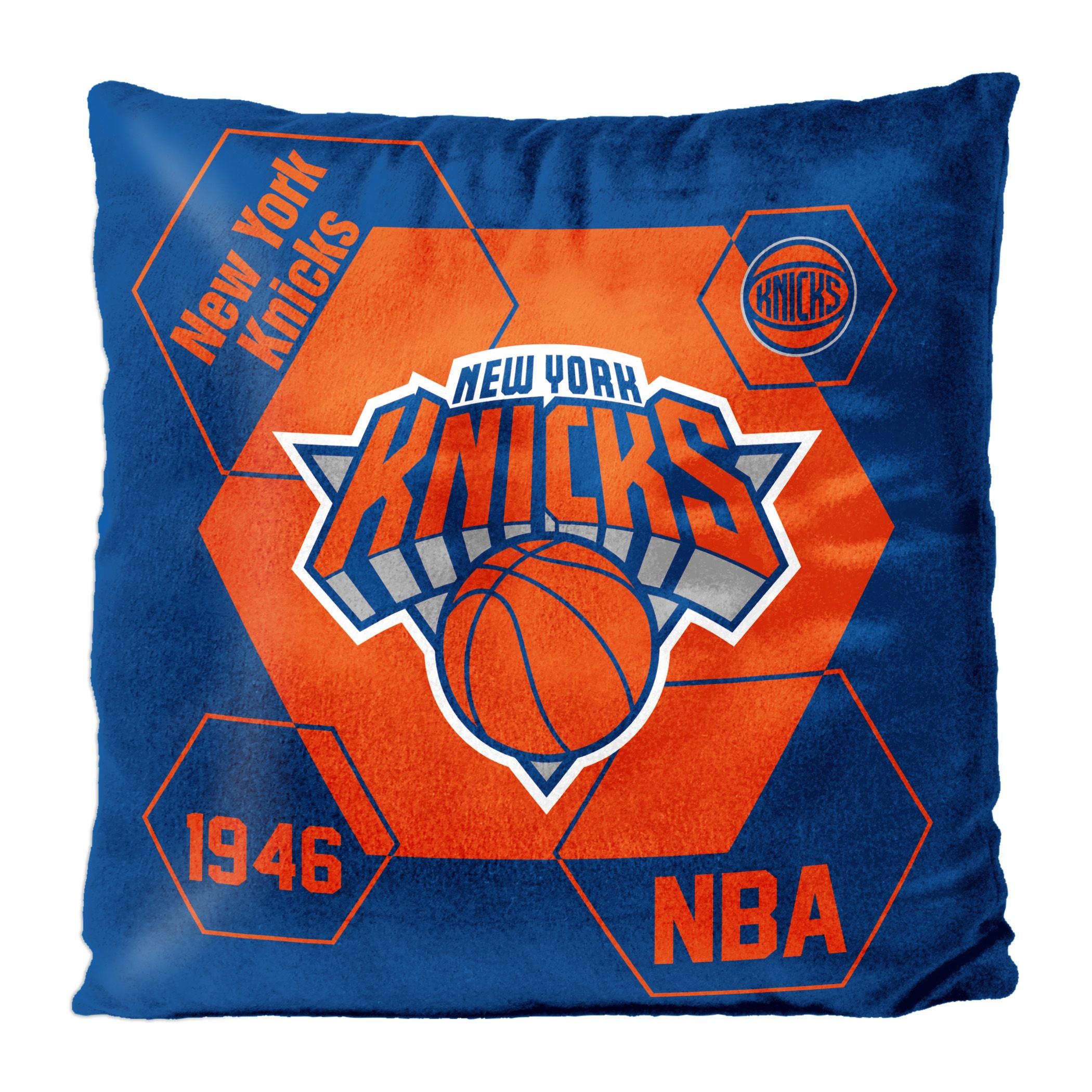 Knicks OFFIcIAL NBA connector Double Sided Velvet Pillow 16 x 16(D0102H94DM7)