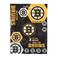 Bruins Official Nhl Hexagon Twin Comforter & Sham Set 64 X 86(D0102H94Ftw)
