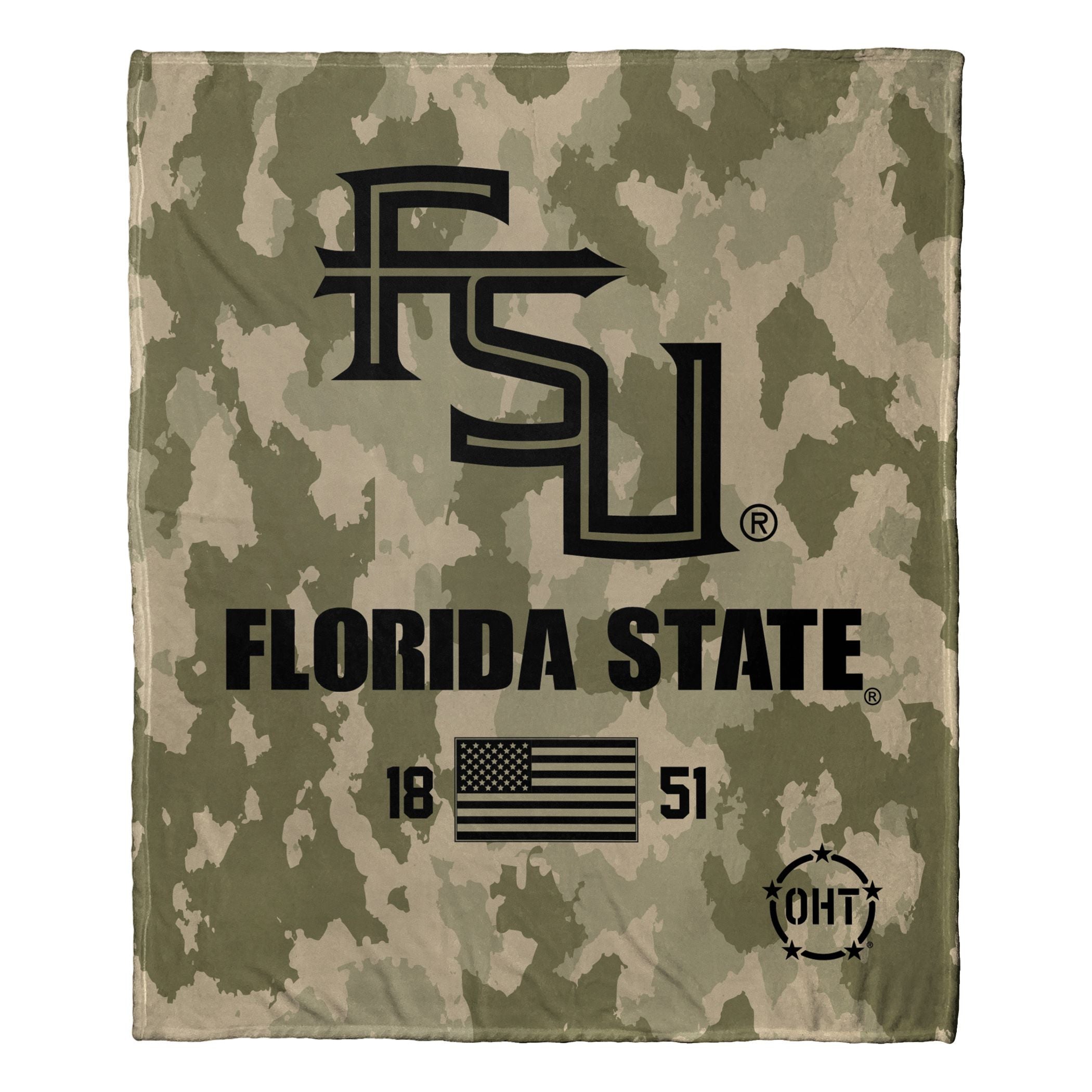 Florida State OFFIcIAL NcAA OHT Special Ops Silk Touch Throw Blanket 50 x 60(D0102H94ILV)