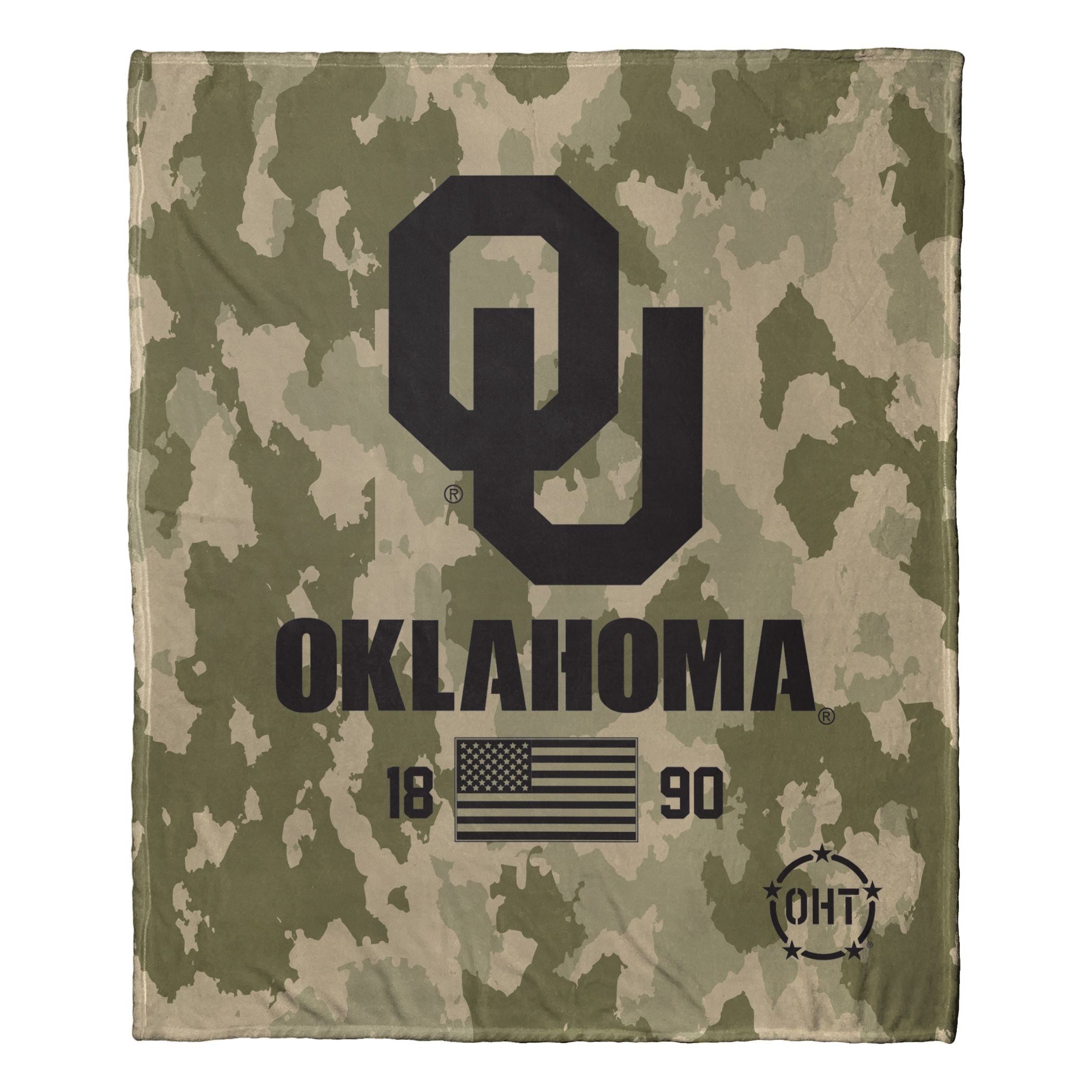 Oklahoma OFFIcIAL NcAA OHT Special Ops Silk Touch Throw Blanket 50 x 60(D0102H94IUA)